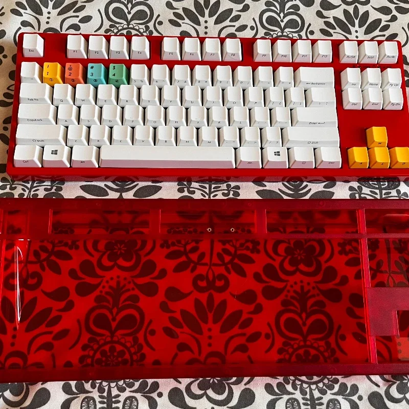 Transition Lite Keyboard Kit Custom 87layout PC VIA Hot-swap RGB Single Mode Wired Mechanical Keyboard Kit for Original Design