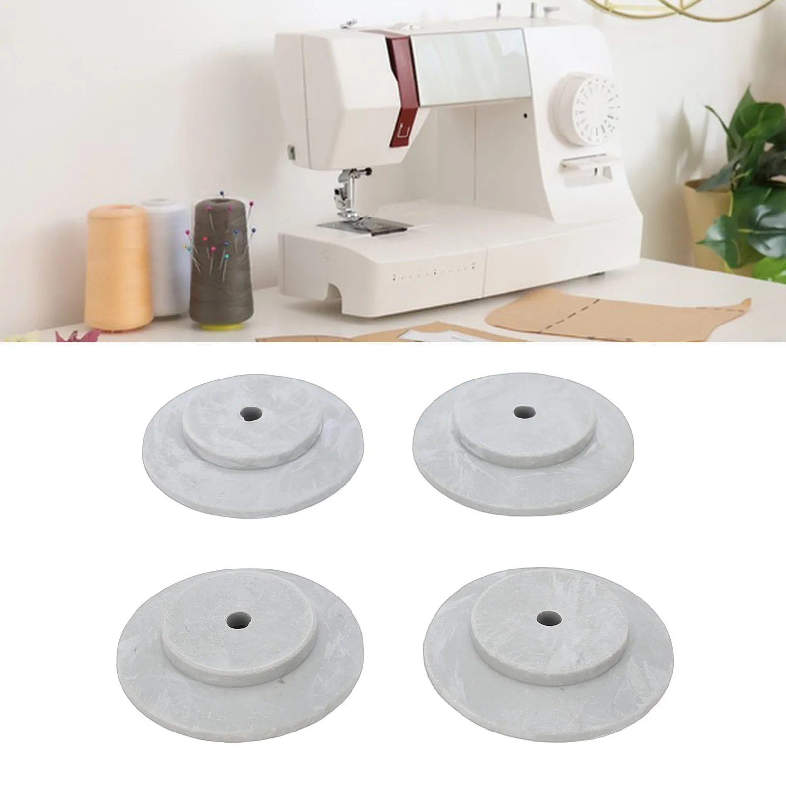 

4Pcs Sewing Machine Rubber Cushion Fit For Singer Serger 14HD854 S0100 HD0450S HD0400S SE017 14CG744 Foot Pad Replacement