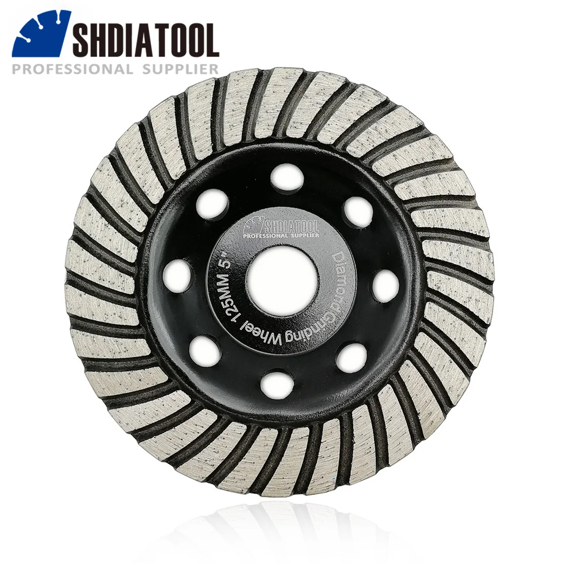 

SHDIATOOL 1pc 5inch Diamond Turbo Row Grinding Cup Wheel 125mm grinding disc For concrete Masonry construction mater