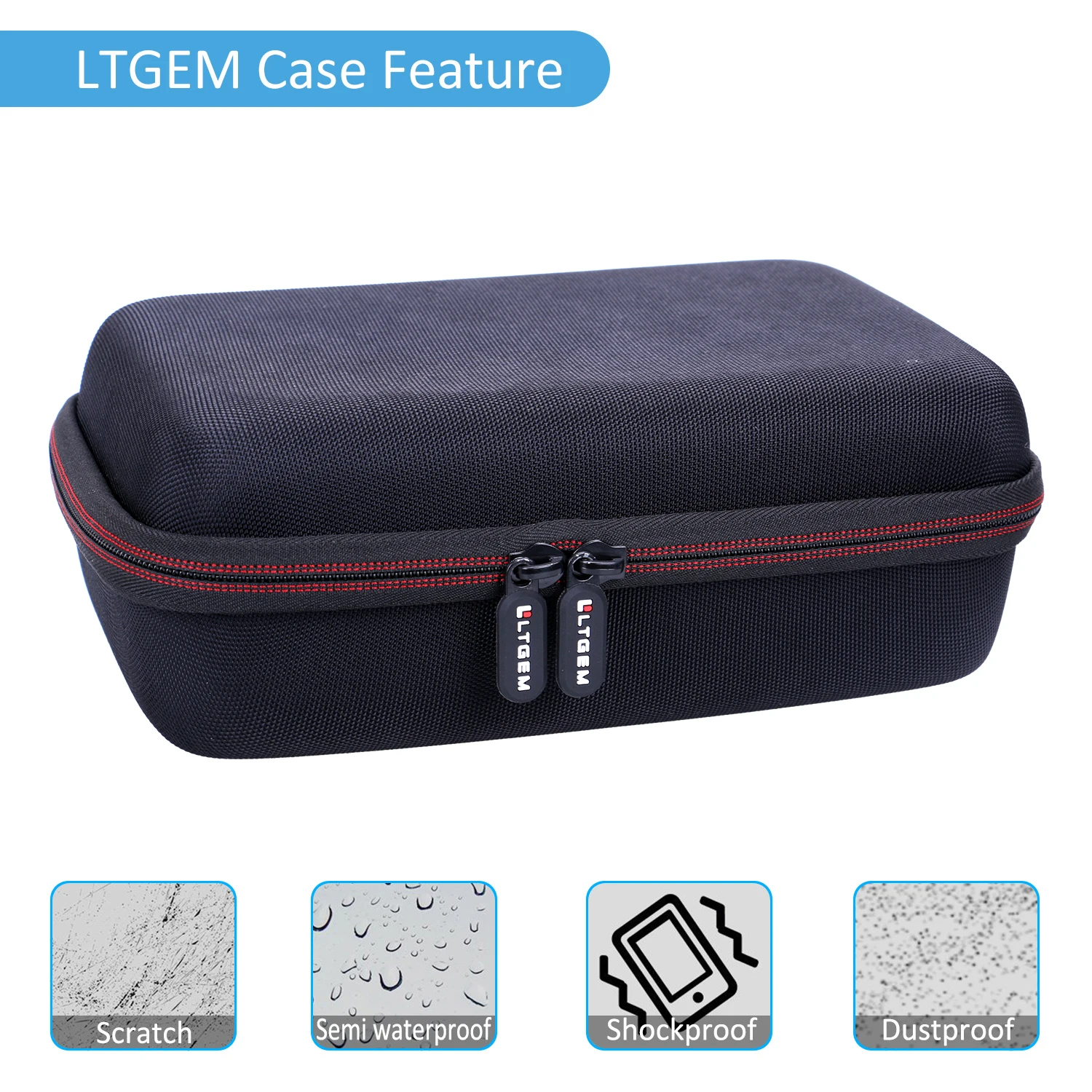 LTGEM Hard Carrying Case for GoPro HERO 12/11/10/9/Hero (2018) or GoPro MAX Waterproof Digital Action Camera