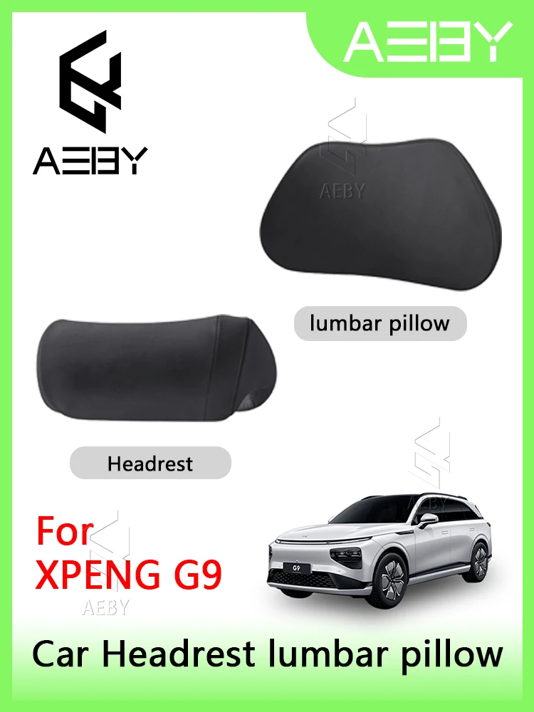 AEBY مسند رأس السيارة لـ XPENG G9 2022-2025 وسادة الخصر وسادة الرقبة تعديل داخلي الراحة ترقية الملحقات الداخلية