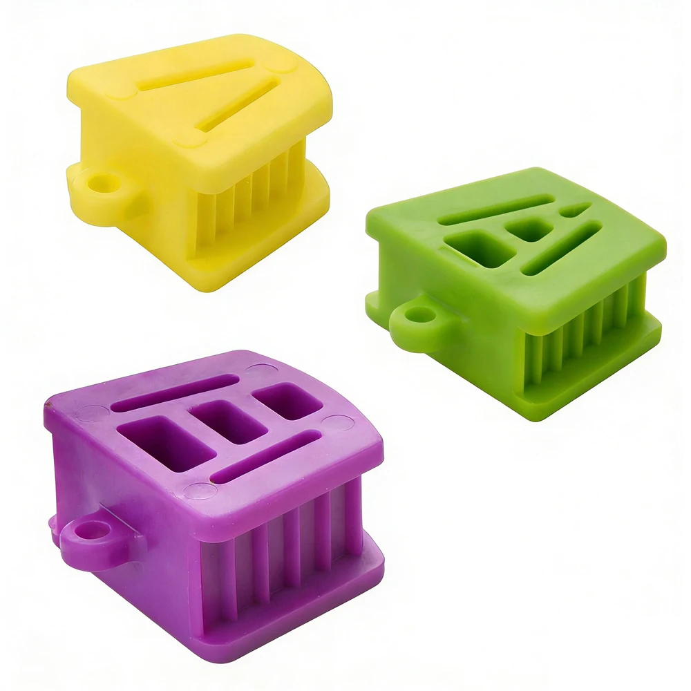 AG 3Pcs/Set Dental Mouth Opener Silicone Occlusal Pad S/M/L Teeth Prop Bite Block Rubber Opener Retractor
