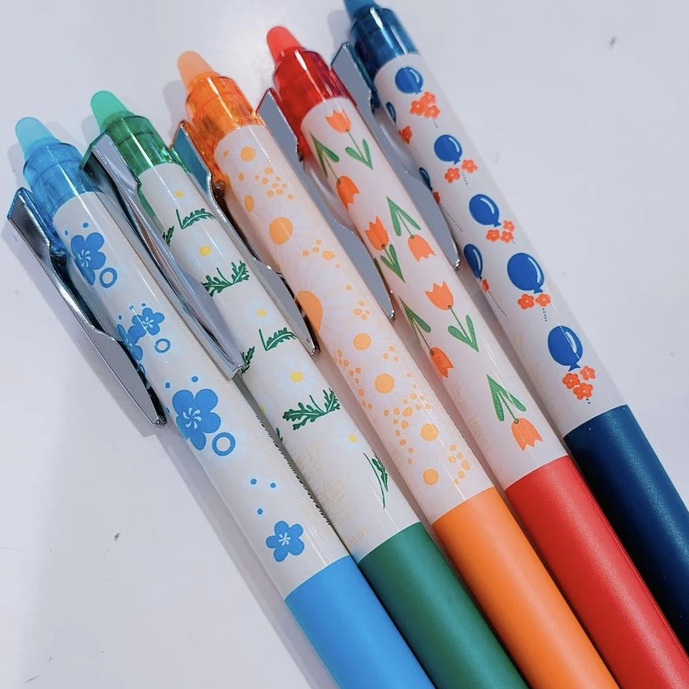 1Pcs Pilot Limited Edition Cute Retro Pure Tea 0.4mm Erasable Pen 0.5mm Medium Oil Pen 0.38mm 3 Module Pen Japanese Stationery