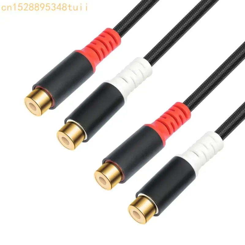 

Y4QF 2RCA Женский до 2RCA Женский звуковой кабель 80 см. Золотые разъемы для 2RCA для 2RCA