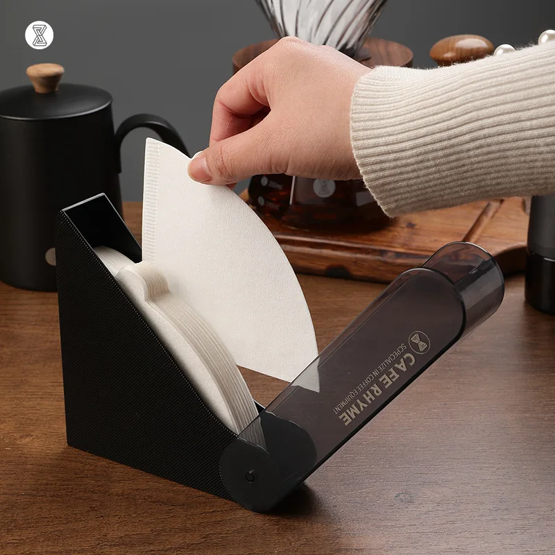 

Hand Brewed Coffee Filter Carton with Dust Filter Paper Holder And Storage Box for Kitchen And Dining Room
