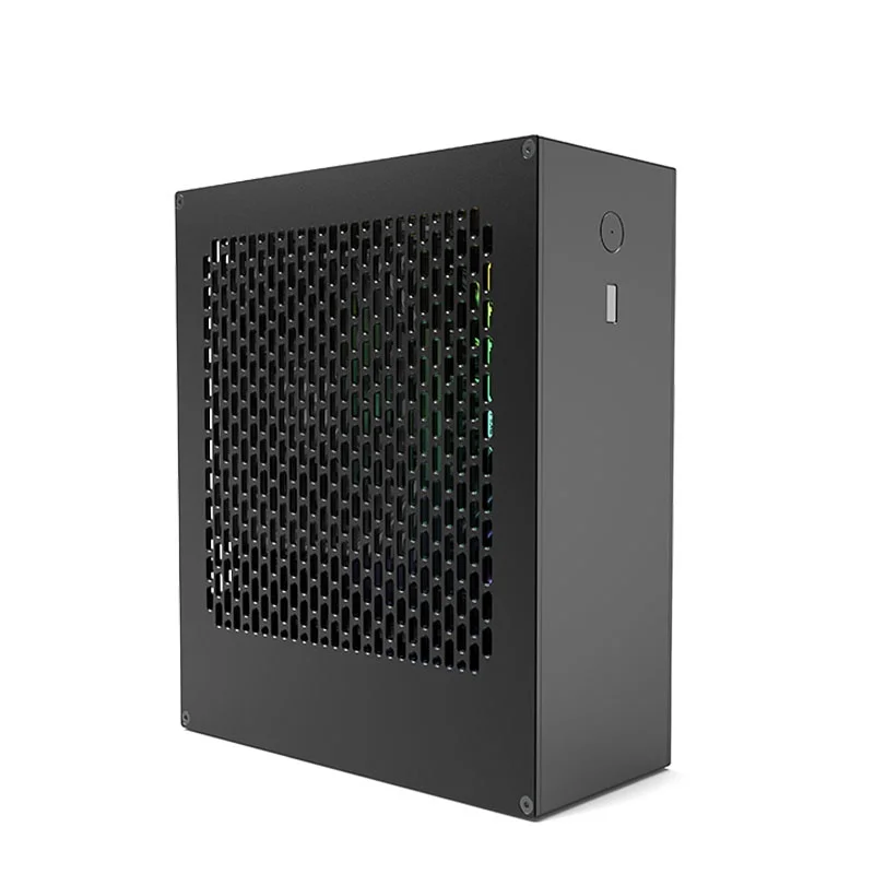 حافظة Power itx 4 لتر 2.0 لتر رسومات متكاملة 1u مصنوعة من سبائك الألومنيوم بالكامل حافظات وأبراج الكمبيوتر
