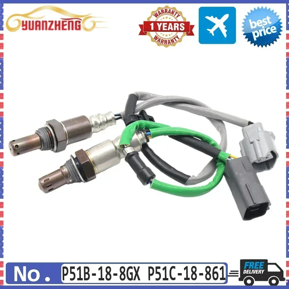 2X P51B-18-8GX P51C-18-861 Upstream Downstream Car Oxygen Sensor for Mazda MX-5 Miata 2016-2018 2.0L