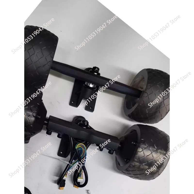 Electric torsion bike, electric skateboard power component, dual drive wheel hub, electronic control remote control