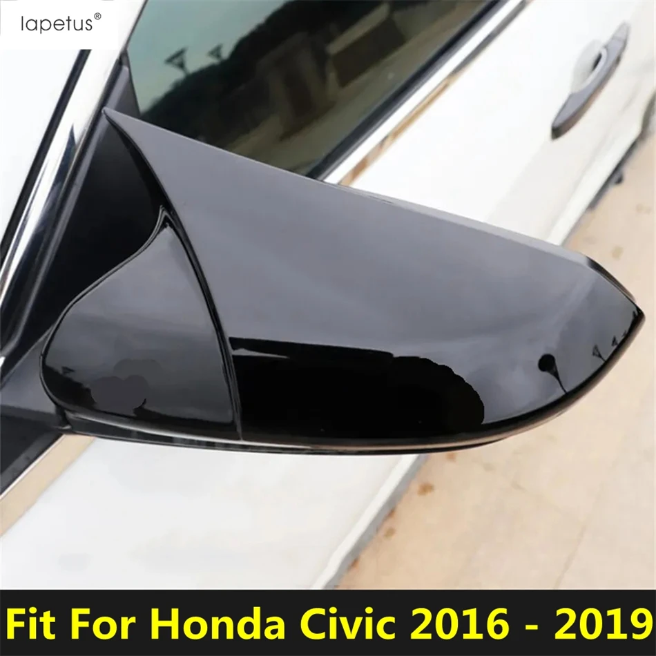 

Side Door Rearview Mirror Protector Shell Cap Cover Trim For Honda Civic 2016 - 2019 Black / Carbon Fiber Exterior Accessories