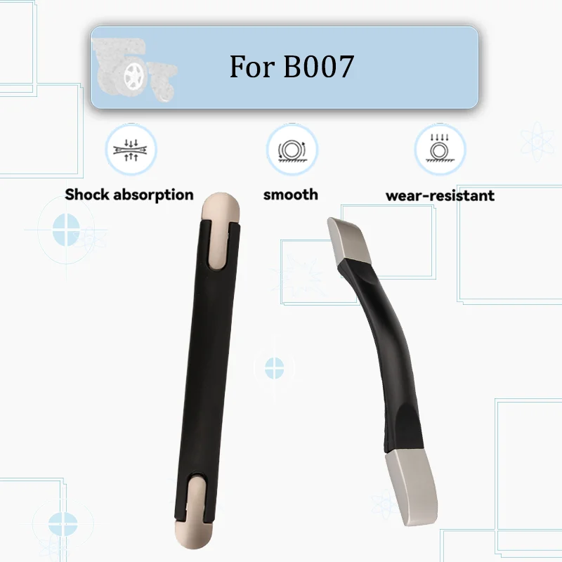 For B007  Luggage Spinner Wheel Handle Replacement Parts Metal Core Reinforcement Anti-Slip Stripes Suitable For Checked Luggage