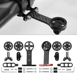 Bike Stem Extension Carbon Computer Extension Bracket Mount Holder Rack For Garmin Camera Bike Holder Bicycle Accessories Parts