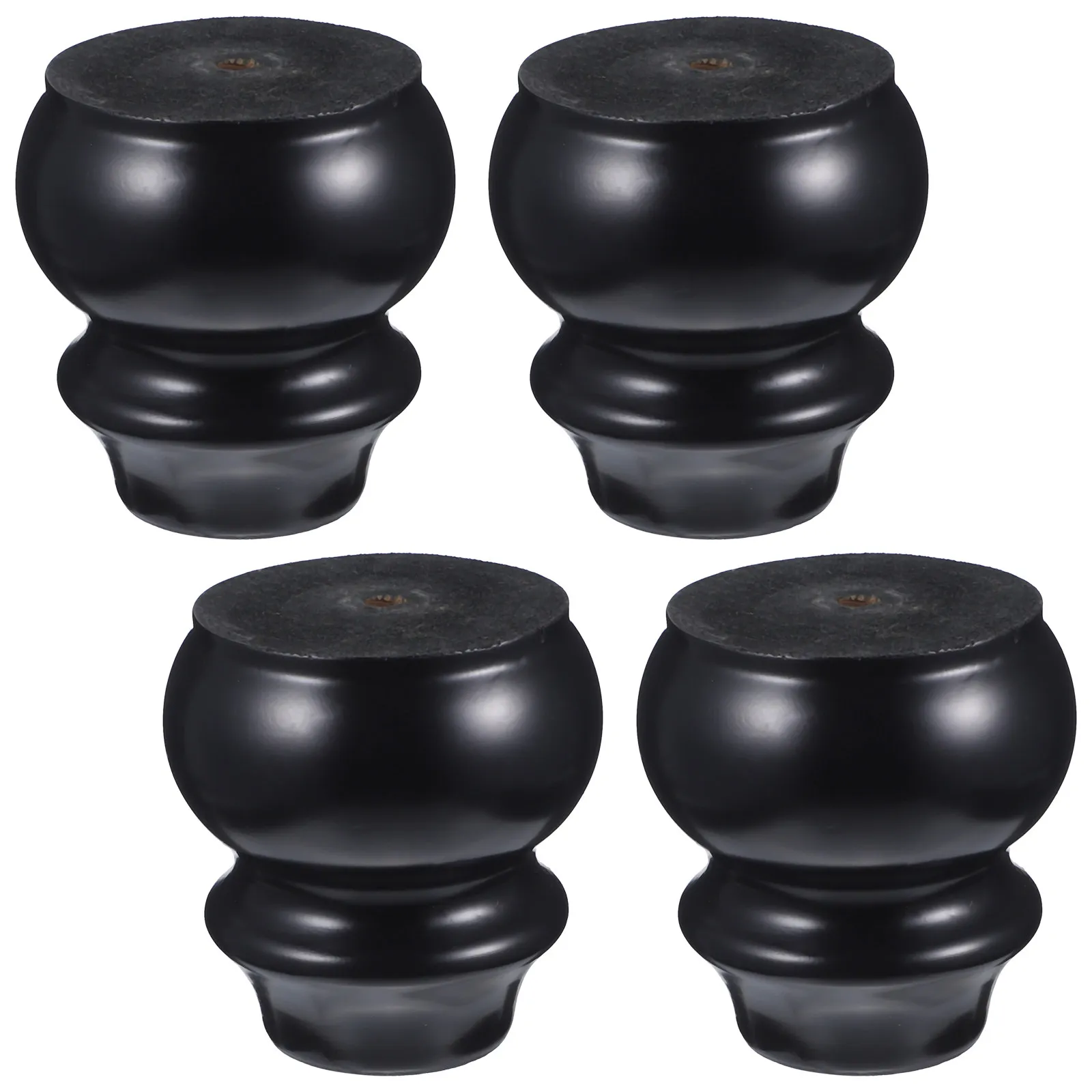 4Pcs Solid Wood Turned Furniture Legs High Weight Capacity Sturdy Legs for Coffee Table Chair Dresser Cabinet Sideboard Buffet
