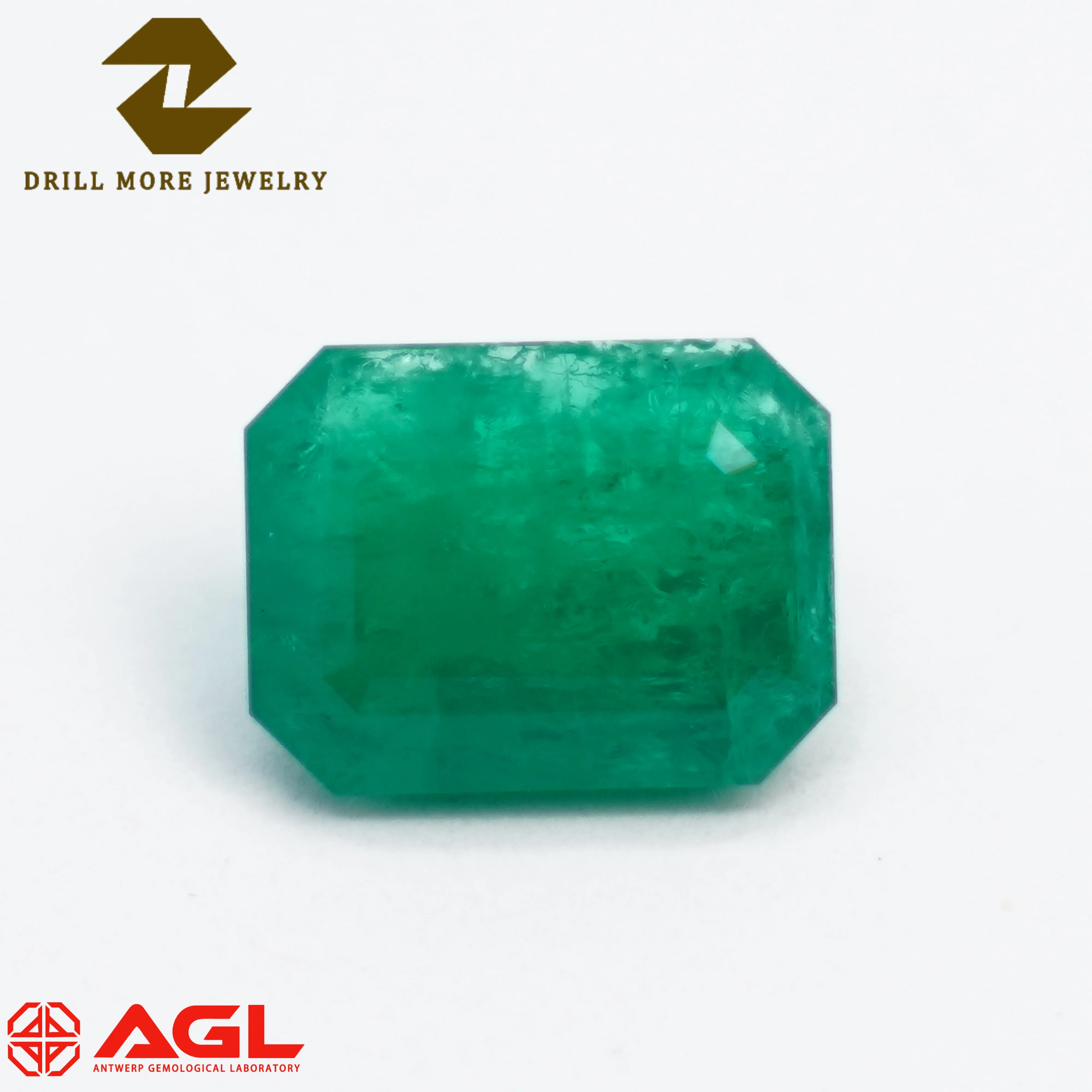 Lab Grown Colombia Emerald Hydrothermal Loose Gemstone High Quality Hand Cut Provide AGL Certificate For diy Jewelry Making