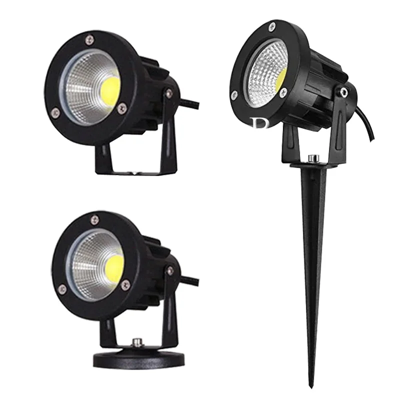 3W 5W 10W LED COB Garden Lawn Lamp Outdoor LED Light Waterproof Lighting Led Light Garden Path Spotlights AC110V 220V DC12V