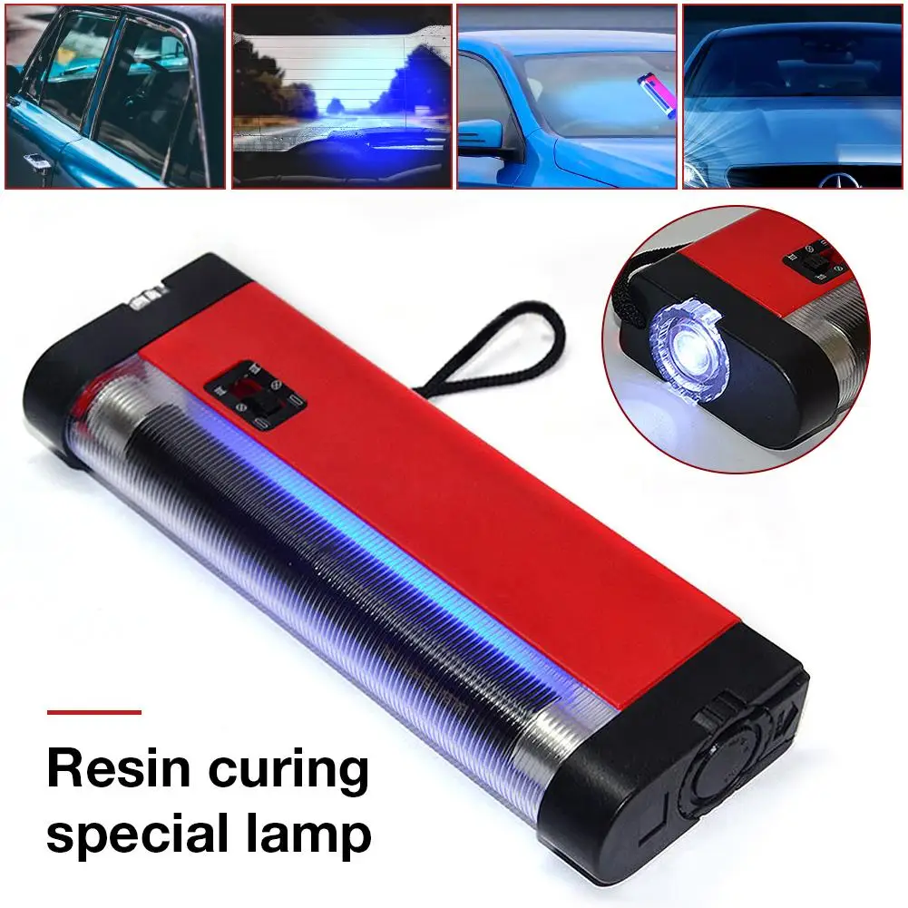 Auto Glass UV Cure Light Car Window Resin UV Lamp Automotive Glass Repair Tools Lighting Windshield Ultraviolets Detector