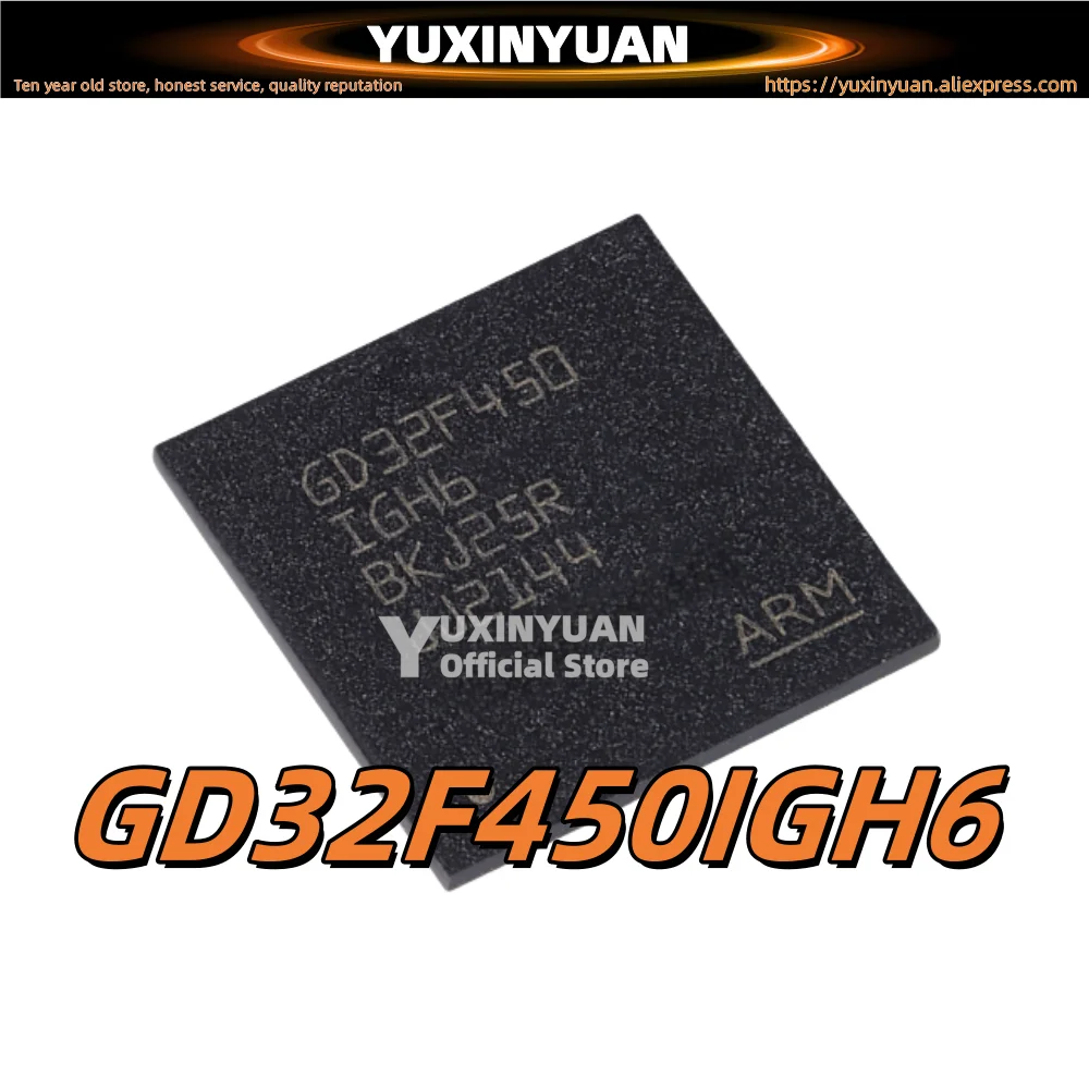 

1 шт. оригинальный микроконтроллер GD32F450IGH6 BGA-176 ARM Cortex-M4 32-бит - чип MCU