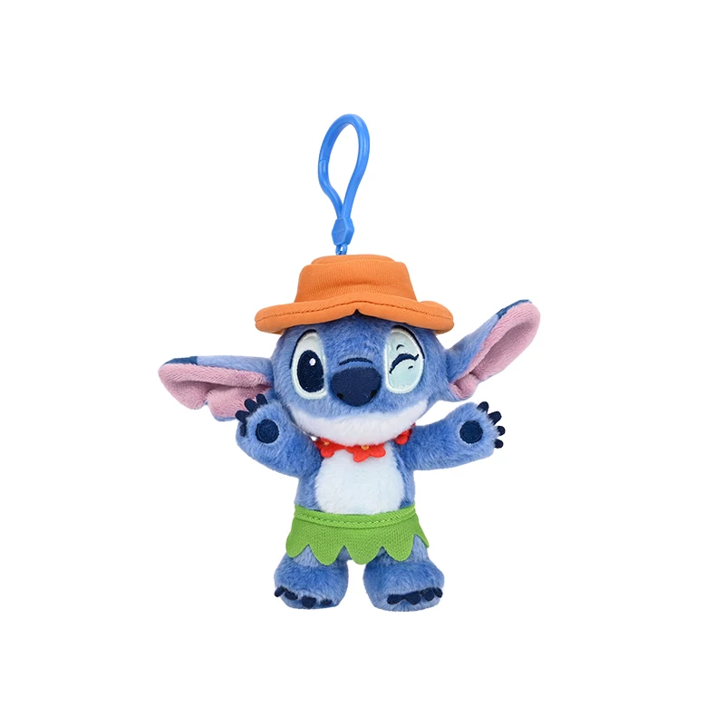 公式ディズニー スティッチ ぬいぐるみバッグチャーム - キュートなリロ＆スティッチ ハンギングキーホルダー バックパックや財布に、子供へのインスタ映えするギフトに最適