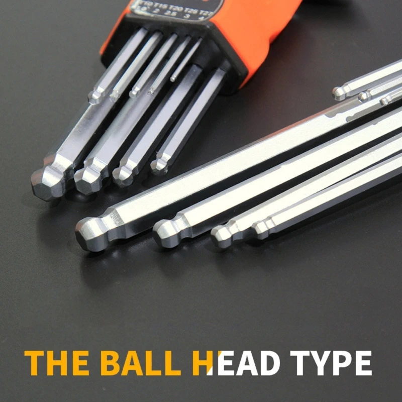 多目的 L 型六角レンチセット六角キー拡張ハンドル付き狭いスペースの修理と組み立て