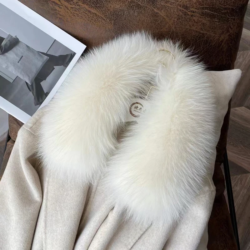 

100% натуральный натуральный лисьий меховой воротник, женский роскошный шарф, украшение для зимней шеи, сохраняющие тепло, шарфы с квадратным воротником, обертывания унисекс