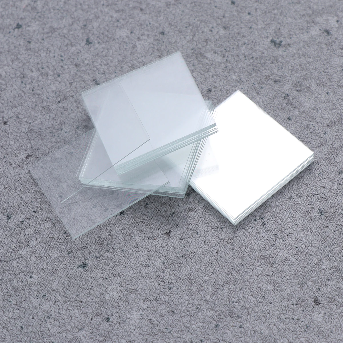 100-teiliges Mikroskop-Abdeckglas-Set, einfach zu bedienen, hohe Klarheit für optische Mikroskop-Zubehör, Abdeckung aus Glas, quadratische Abdeckgläser