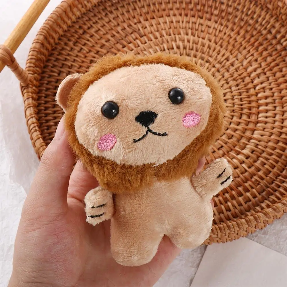 Jouets dessin animé sac à dos pendentif en peluche jouet bagages Animal poupée Lion porte-clés en peluche pendentif Lion en peluche poupée Lion en peluche porte-clés