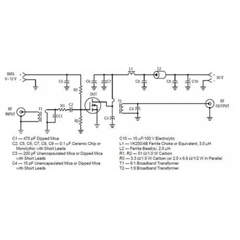 وحدة الطاقة MRF186 HF RF MOSFET