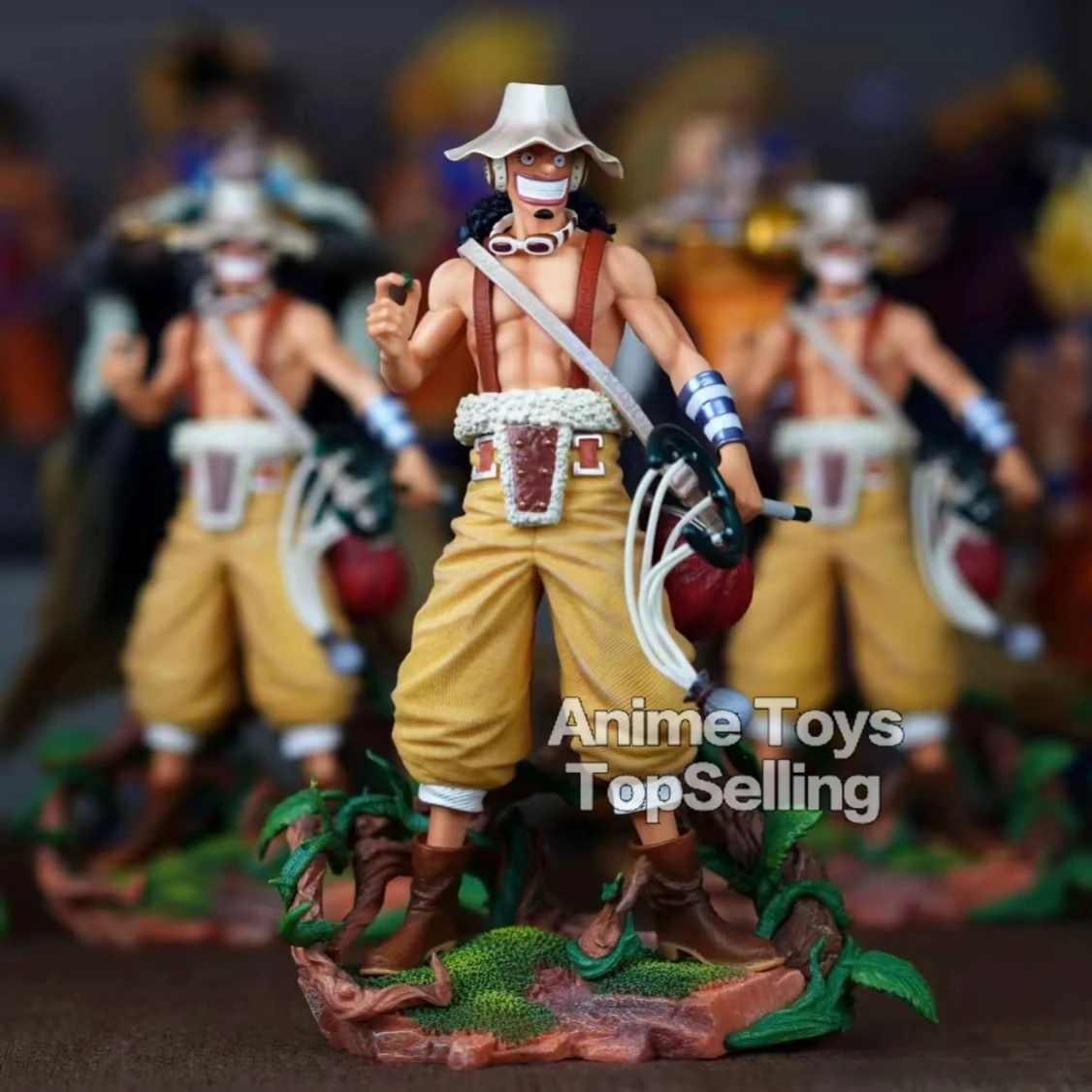 

25cm/9.8in Anime Figure One Piece Figure Usopp Figure Luffy PVC Statue Collectible Model Toys Gifts