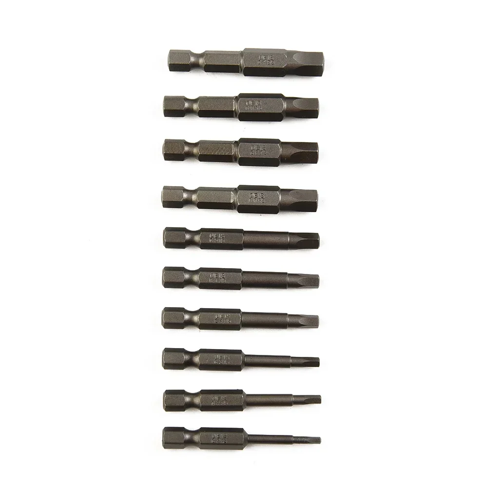 

Magnetic Screwdriver Screwdriver Factory House Workshop Pentagonal 1/4Inch 10PCS 10Pcs/Set 2.15-7.35mm 50mm 2022