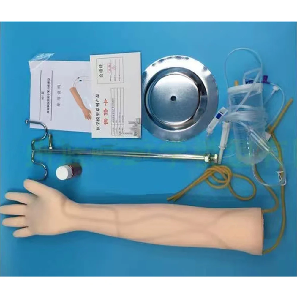 Life Size Anatomical Phlebotomy Venipuncture Practice Arm Anatomy Injection Practice Simulator Nurse Training Kit