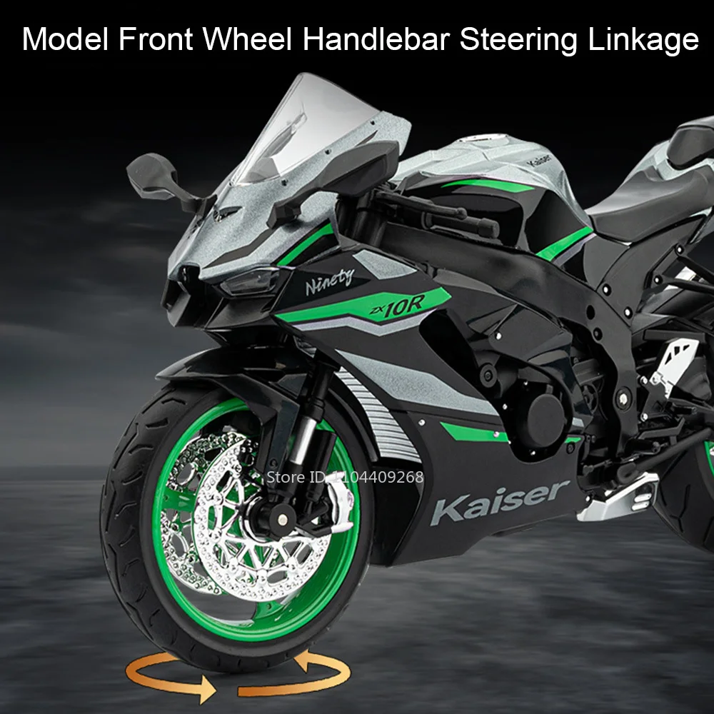 โมเดลรถมอเตอร์ไซค์ฮอนด้า CBR1000RR ZX-10R ขนาดใหญ่ 1:9 ของเล่นเด็ก พร้อมระบบกันสะเทือนและระบบบังคับเลี้ยวแบบลิงค์ ของเล่นที่ดีที่สุดสำหรับเด็ก