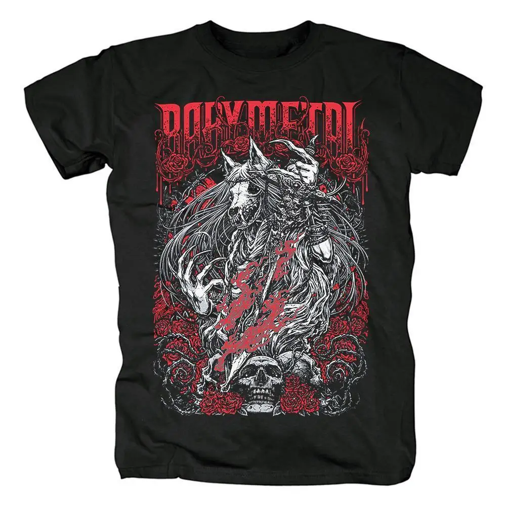 

2026 Новые тяжелые металлические милые металлические пародия с принтом ужасов, высококачественные футболки с короткими рукавами для мужчин и женщин, топы с круглым вырезом больших размеров