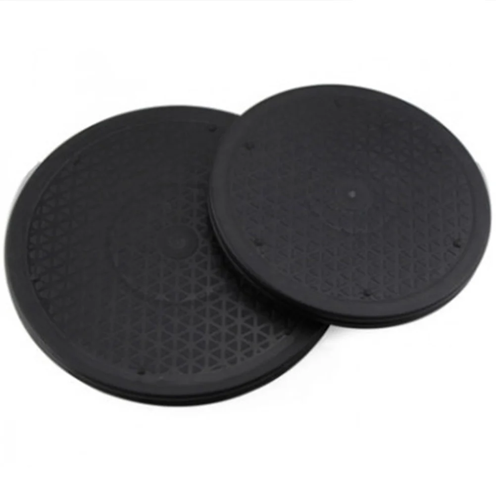 

360 Degree Rotation Turntable 30Cm Black Clay Molding Display Stand For Craft Modeling Tea Cup Holder Home Office Party Use