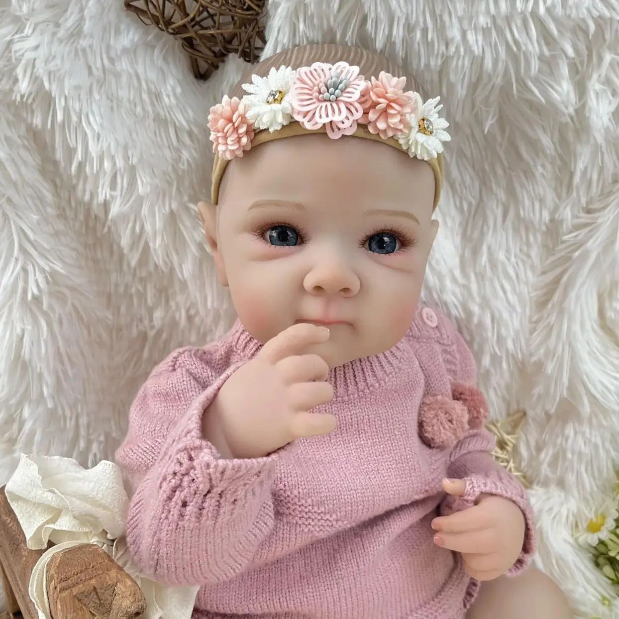 

Кукла BZDOLL 18 дюймов (45 см) с реалистичным внешним видом, полностью виниловым телом, 3D-эффектом кожи, очаровательная кукла, модный подарок на день рождения