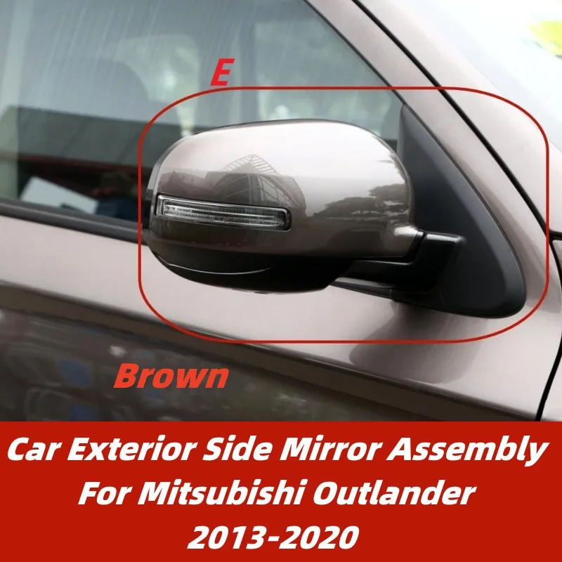 Car Exterior Side Mirror Assembly For Mitsubishi Outlander 2013 2014 2015 2016 2017 2018 2019 2020