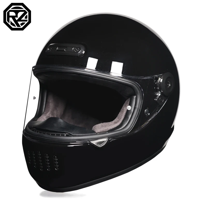 

ORZ-811-Classic Retro Full Face Motorcycle Helmet Unisex All Season DOT Standard High Strength ABS Shockproof Street Bike Helmet