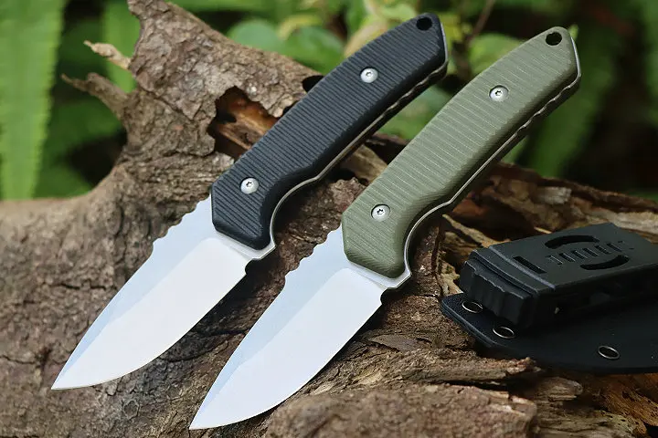 

Paodin BK007 Straight Fixed Blade Knife 14C28N Steel Blade G10 Handle Tactical Pocket Camping Hunting EDC Survival Tool Knives
