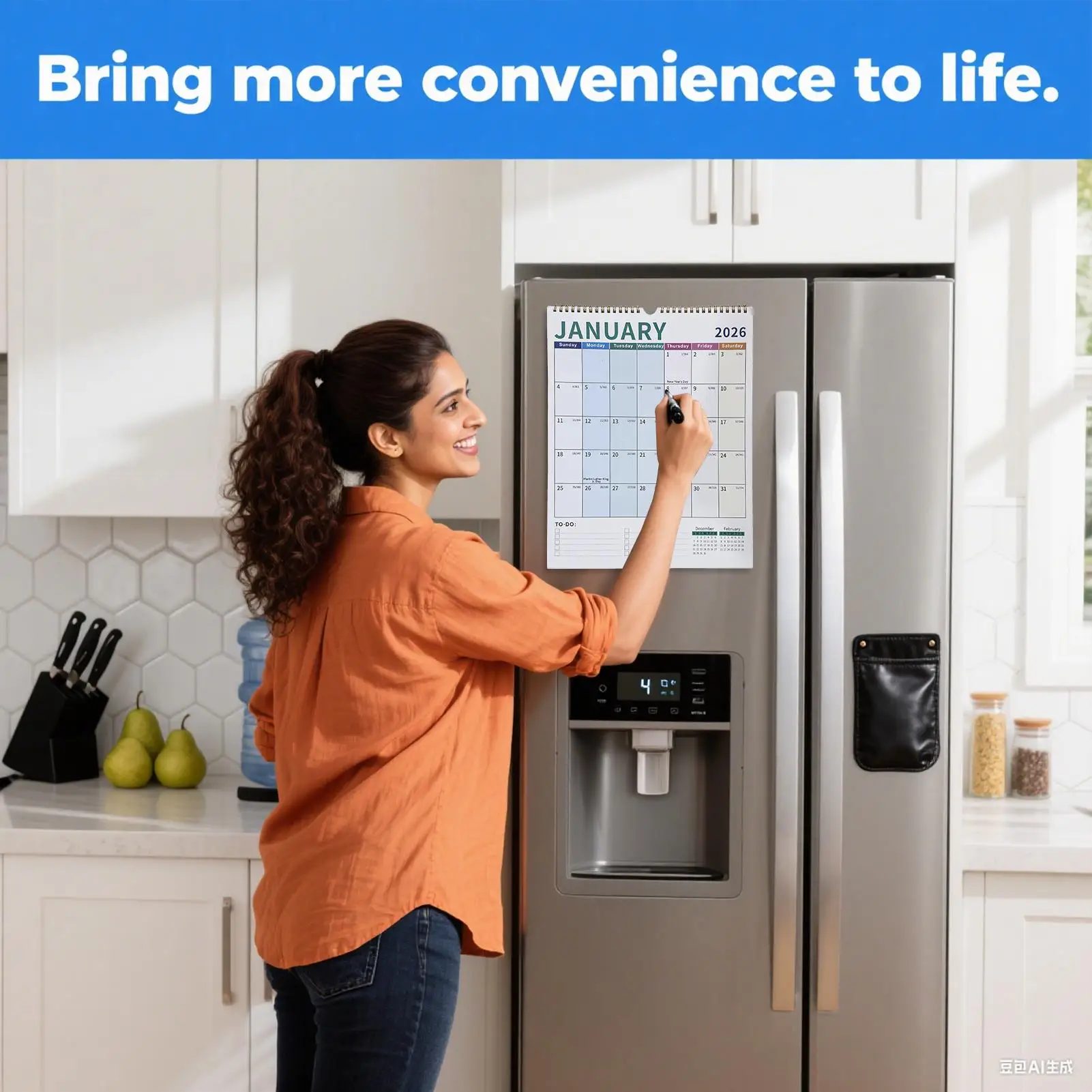 

2026 Calendar Wall 18-Month Monthly Planner Calendar Colorful Schedule Planning Supplies For Living Room Bedroom Office Studio