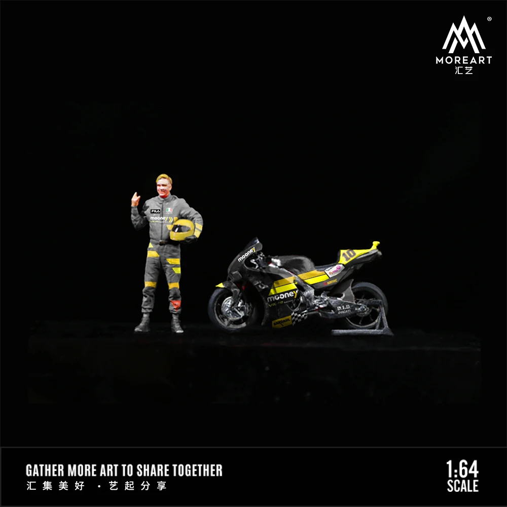 MoreArt&TimeMicro 1:64 Evento MOTOGP no Conjunto de 10 figuras de arte com leite