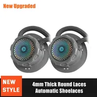 New Automatic Shoelaces Without ties Swivel Buckle Elastic Laces Sneakers Adult Kids unisex 4mm Round Shoelace Shoe 2027