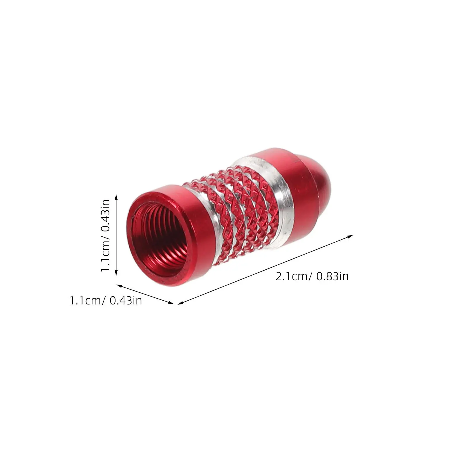 20Pcs Universal Bike Tire Valve Caps Aluminum Alloy Long Stem Covers Stylish Lace Silver Edge for Mountain Road Cycling Suv