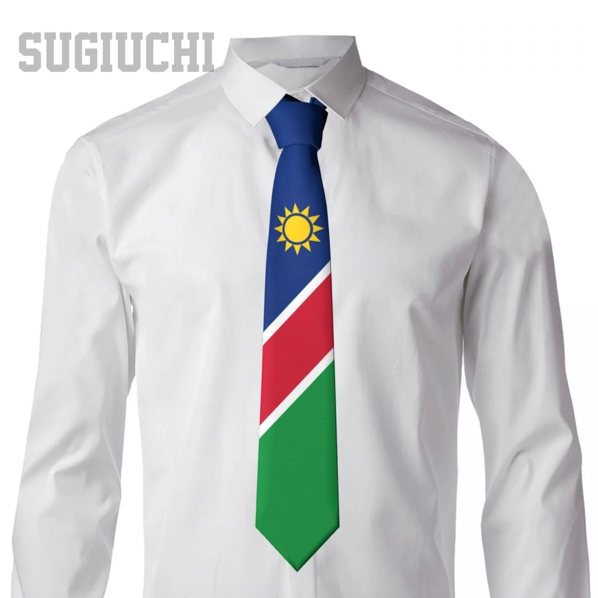 Cravates drapeau de namibie Nation hommes femmes décontracté Plaid cravate costumes mince fête de mariage affaires cravate Gravatas