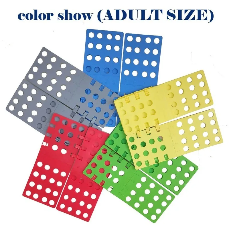 جودة الكبار الاطفال مجلد الملابس السحرية تي شيرت لاعبا المنظم أضعاف توفير الوقت الملابس السريعة للطي مجلس الملابس حامل