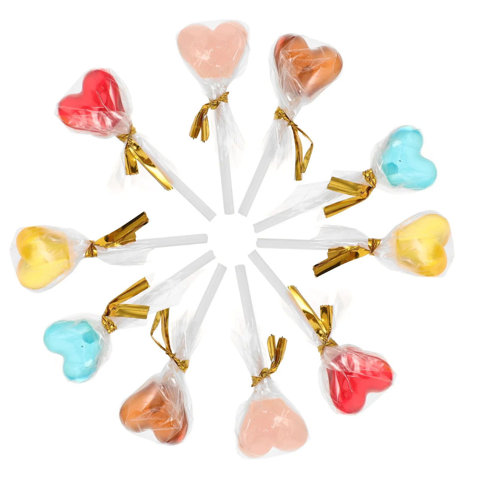 

Набор из 10 миниатюрных леденцов в форме сердца из смолы, реалистичные миниатюрные сладости для декора кукольного домика, аксессуары для ролевых игр