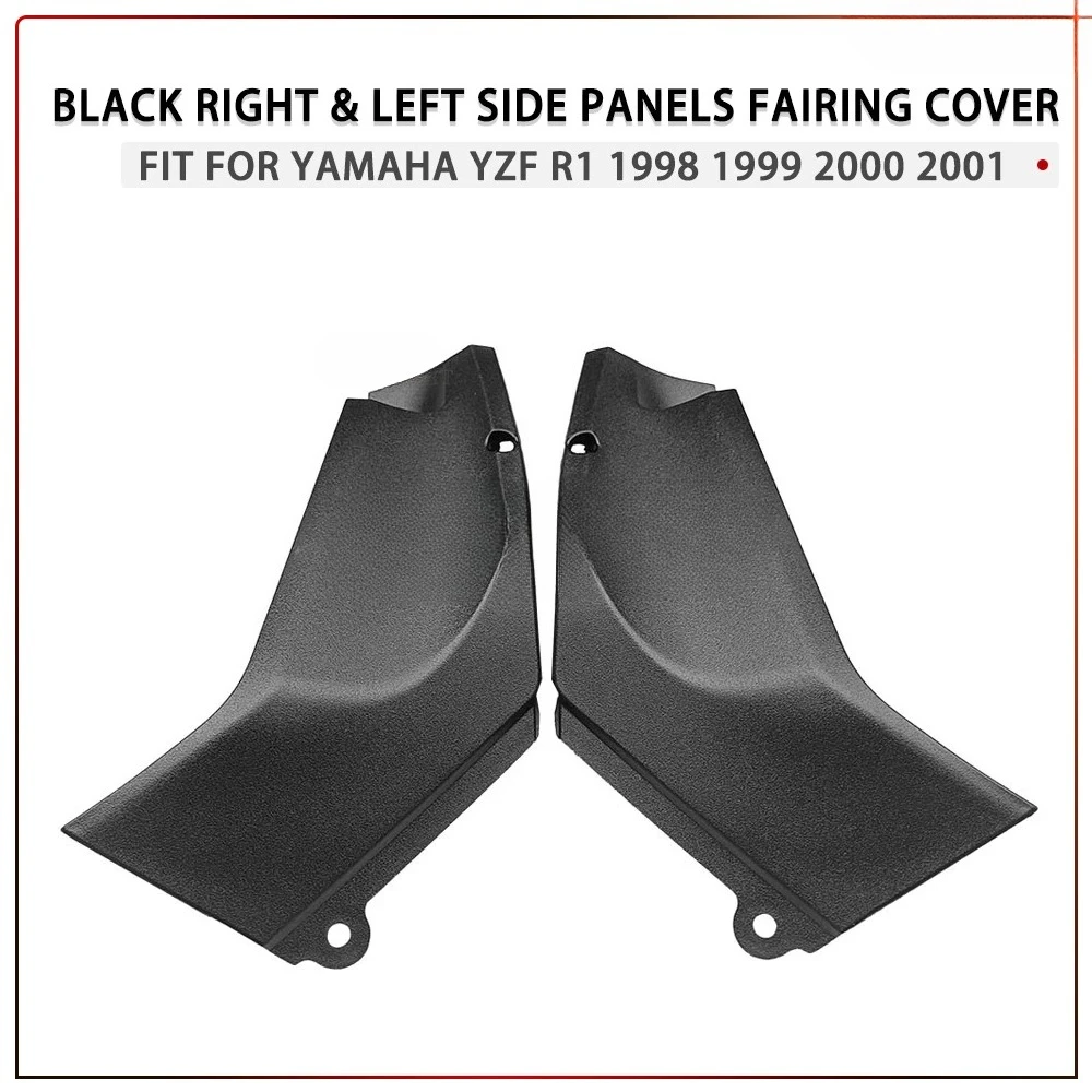 دراجة نارية لوحات الجانب الأيسر/الأيمن الأسود حقن صب مجاري الهواء إدراج هدية غطاء صالح لياماها YZF R1 1998 1999 2000 2001