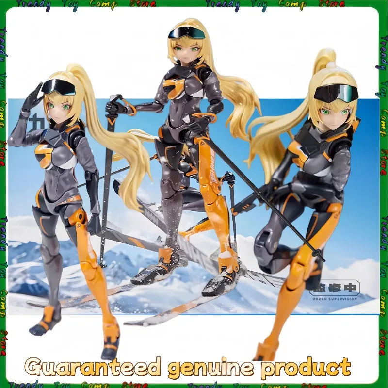 

100%Original Jiujie Mowan Extreme Girl Ling Shuang 1/12 Action Figure, Ski Girl, Alloy Finish； in Stock