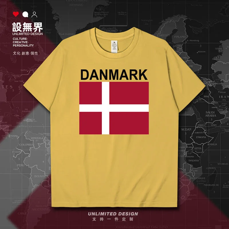 Denmark Danish DNK mens t shirt Short Sleeve fashion sporting men's streetwear shirts brands t shirt for men clothes summer