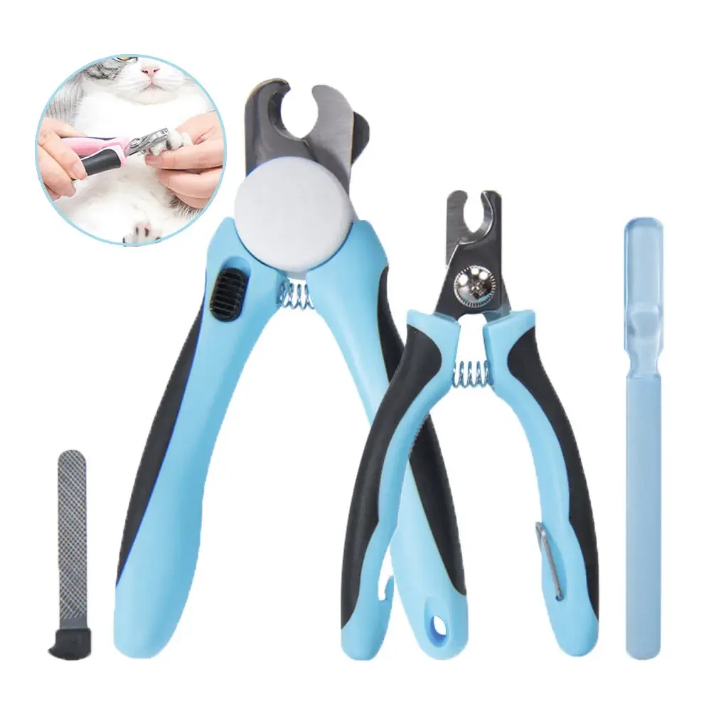 Pet Nail Clippers And Trimmers For Cats And Dogs, With Dog And Cat Safety Guards, Razors, Pet Professional Grooming Tools