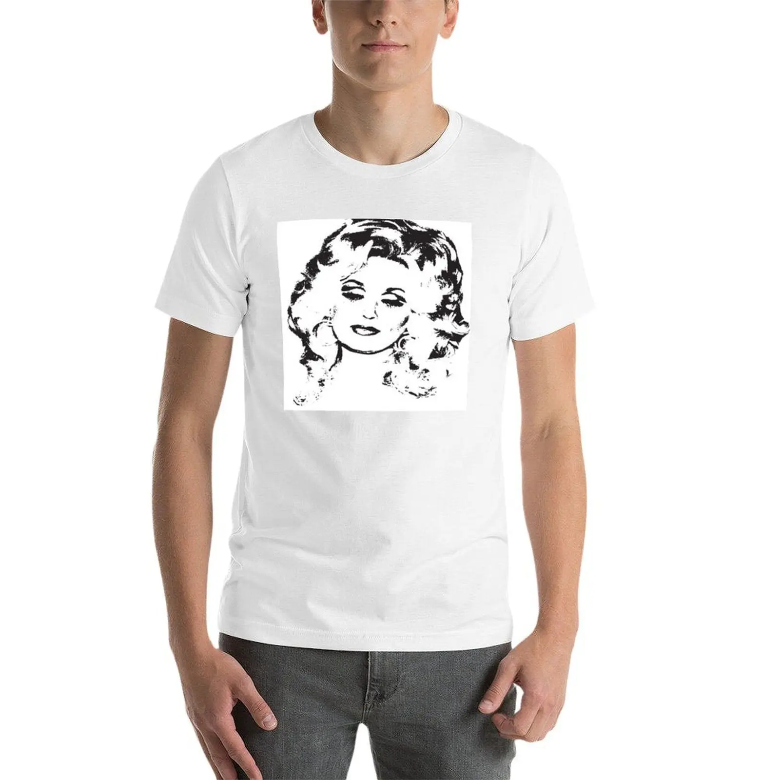 وقميص قطني للرجال قمصان عالية الجودة مطبوعة مع تي شيرت 100% دوللي قطن تي شيرت أبيض تي بارتون عالي أسود t