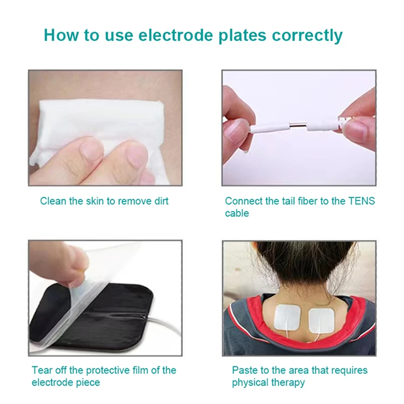 Tientallen Unit Pads 4X9Cm Vervanging Tientallen Elektroden Pads Tientallen Patches Voor Elektrotherapie