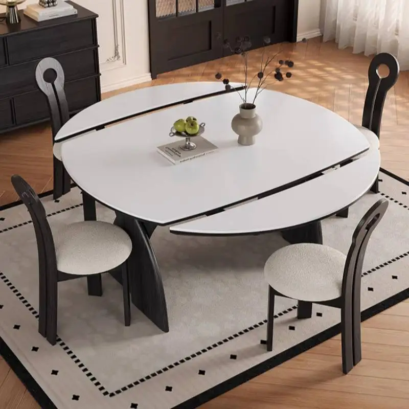 Unique Decorations Dining Tables Space Italian Extending Luxury Dining Tables Set Wood Expandable Mesas Comedor Furniture Home